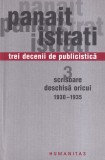 Panait Istrati - Trei decenii de publicistica, volumul 3: Scrisoare deschisa