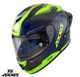 Cumpara ieftin Casca integrala pentru scuter - motocicleta Axxis model Cobra Rage A3 galben fluor lucios carbon &ndash; 100% carbon XL (61/62cm)