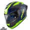 Casca integrala pentru scuter - motocicleta Axxis model Cobra Rage A3 galben fluor lucios carbon &ndash; 100% carbon XL (61/62cm)