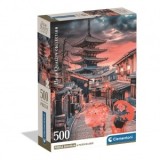 Puzzle Clementoni Japonia: Seara in Kyoto 500 piese Compact