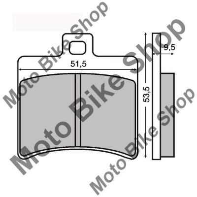 MBS Placute frana sinter Aprilia Leonardo 300 spate, Cod Produs: 225100313RM foto