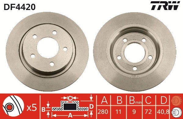TRW DF4420 Disc frana