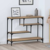 vidaXL Masă de consolă Stejar Artizanal 100 x 30 x 75 cm Lemn compozit 883541