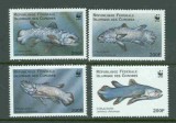 COMORES 1988 WWF FAUNA PROTEJATA PESTI
