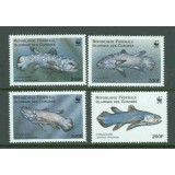 COMORES 1988 WWF FAUNA PROTEJATA PESTI