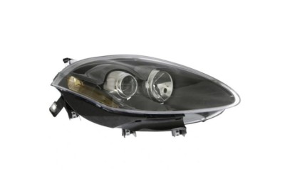 Far Fiat Bravo (198), 02.2007-2014, montare fata, dreapta, H1+H1+PY24W+W5W; electric; reflector negru; cu motor; halogen, DEPO foto