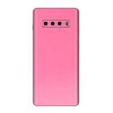 Cumpara ieftin Set Doua Folii Skin Acoperire 360 Compatibile cu Samsung Galaxy S10 - Wrap Skin Hot Glossy Pink, Roz, Oem