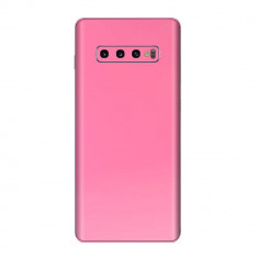 Set Doua Folii Skin Acoperire 360 Compatibile cu Samsung Galaxy S10 - Wrap Skin Hot Glossy Pink