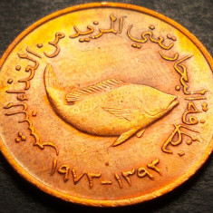Moneda exotica 5 FILS FAO - EMIRATELE ARABE UNITE, anul 1973 * cod 4031