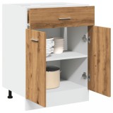 vidaXL Dulap inferior cu sertar &ldquo;Lyon&rdquo; stejar artizanal, 60x46x81,5 cm