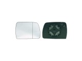 Geam oglinda exterioara cu suport fixare Bmw X3 (E83), 06.2003-11.2010, Dreapta, incalzita; geam asferic; cromat