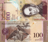 VENEZUELA 100 bolivares 29 octombrie 2013 UNC!!!