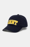 Gant șapcă de baseball din bumbac culoarea albastru marin, cu imprimeu, 9900256