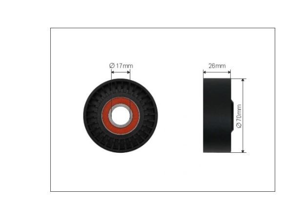 Rola Intinzator Curea Dexwal, Bmw Seria 5 (E39), 1995-2004, Seria 7 (E38), 1994-2001, Seria 8 (E31), 1990-1999 Motorizari 3,5; 4,4; 5,0 Benzina,