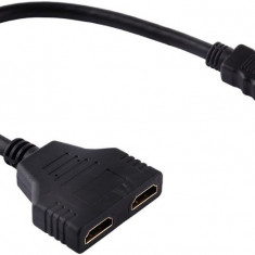 Splitter cablu HDMI zonă, 1080P HDMI mascul la HDMI dual mamă Splitter 1 la 2 că