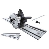 Fierastrau circular de mana cu sina de ghidaj TAS55-BE Scheppach 58018089944, 1200 W, O160 mm