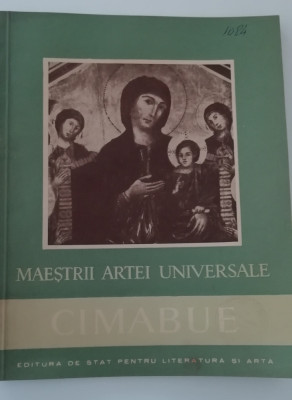 myh 310s - Maestrii artei universale - Alexandru Barcacila - Cimabue - ed 1958 foto