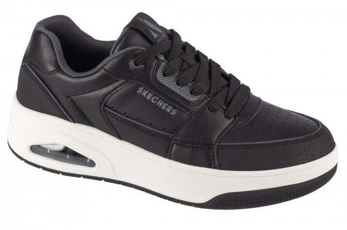 Pantofi pentru adidași Skechers Uno Court - Low-Post 183140-BLK negru