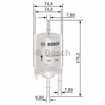 Filtru combustibil AUDI A6 (4F2, C6) (2004 - 2011) BOSCH F 026 403 003