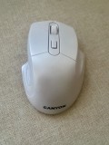 Mouse Wireless CANYON ergonomic, alb, cu receptor USB - Perfect pentru laptop/PC