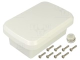 Carcasă universală TAKACHI IP68 100mm x 150mm x 55mm WGV ASA albă