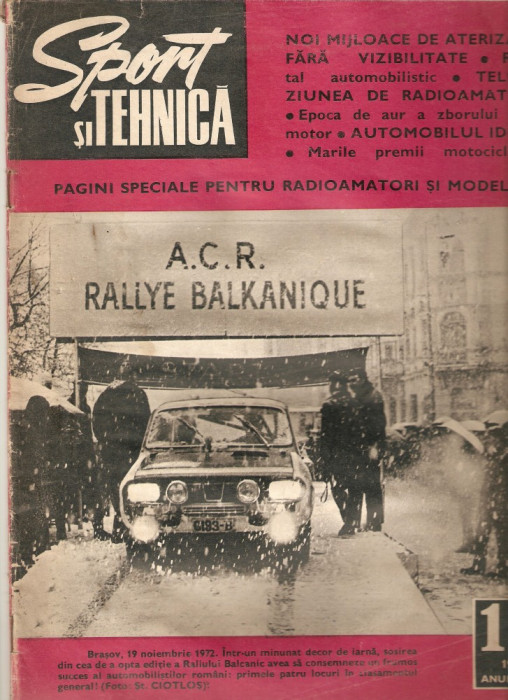 Revista SPORT si TEHNICA - NR 12 / 1972.