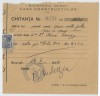 Romania, Ministerul Muncii, Casa Constructiilor, Chitanta, Bucuresti, 1940