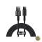 Cablu Date si Incarcare USB-A - USB-C Baseus Tungsten Gold 100W 2m Negru CAWJ000101