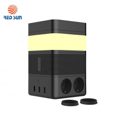 Boxa portabila cu lampa inteligenta Redsun RS-02EU-SP, Functie de baterie externa, Incarcator Wireless, Bluetooth foto