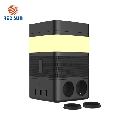 Boxa portabila cu lampa inteligenta Redsun RS-02EU-SP, Functie de baterie externa, Incarcator Wireless, Bluetooth SmartElectro IntelligentHouse foto