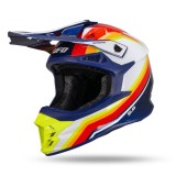 Cumpara ieftin Casca cross Ufo Plast Intrepid albastru / galben / rosu