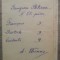 Carnet de note improvizat, inceput secol XX
