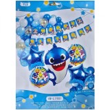 Cumpara ieftin Set arcada cu baloane Baby Shark - Happy Birthday, KidMania&reg;, 41 bucati