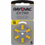 Blister 6xBat auditive Rayovac 10ZA PR70 1.45V 5.8x3.6mm BAT-HA10