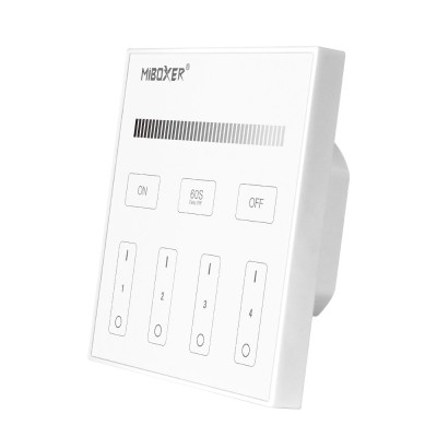 Mi-Light MiBoxer Group Control grup LED (4 zone) intensitate lumina control zone telecomanda alba T1 foto