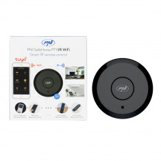 Telecomanda inteligenta IR PNI SafeHome PT11IR WiFi, control TV/IR/Home cinema/Aer conditionat prin internet, aplicatie de mobil Tuya Smart, integrare