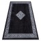 MIRO 52071.804 covor lavabil Cadru, greacă anti-alunecare - negru / alb, 120x170 cm