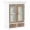 vidaXL Dulap de perete, alb, 49 x 22 x 59 cm, lemn masiv