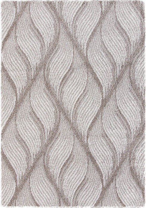 Covor Model Aria AR13, Marime 80x150cm , Bej Crem, Inaltime Fir 17 mm, Antialergic, Polipropilena, Living, Dormitor, Sufragerie, Trafic Intens