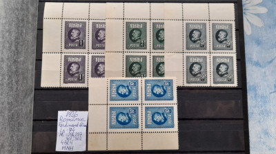 1926-Romania-Ferdinand 60 ani-Bl4-4 buc-guma orig.-MNH foto