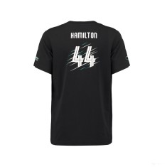 Tricou de Copil Mercedes Lewis Hamilton, Negru, 2018 foto