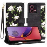 Husa personalizata fete Motorola Moto G84 Techsuit FlipCraft, negru