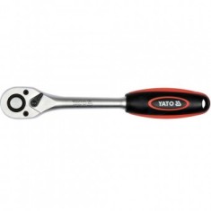 Cheie cu clichet, patrat 3/8&quot;, Yato, lungime 197mm, 72 dinti