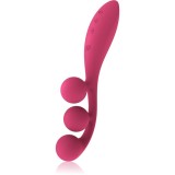 Satisfyer TRI BALL vibrator cu stimularea clitorisului Red 23,6 cm