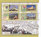 ROMANIA 2010 LP 1863 a STEMELE DUNARII I BLOC MNH, Istorie, Nestampilat