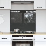 Contrablat Bucătărie Gri &Icirc;nchis 70x60cm Sticlă Securizată vidaXL - Protecție Stropi, Rezistent Căldură, Ușor Curățare
