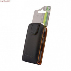 Husa Flip Piele Eco GreenGo Samsung Galaxy Note 2 N7100 Negru