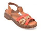 Sandale IMAGE multicolor, 8406, din piele naturala