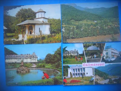 HOPCT LOT 3906 - 4 CARTI POSTALE-CALIMANESTI -JUD- VALCEA-CIRCULATE foto