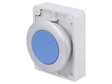 Comutator apăsare albastru 30mm M30C-FD-B